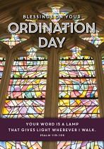 ORDINATION GREETINGS CARD