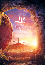 EASTER CARDS: HE HAS RISEN (PACK OF 5)