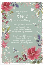 FOR A SPECIAL FRIEND BIRTHDAY CARD 