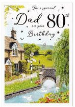 DAD 80TH BIRTHDAY CARD