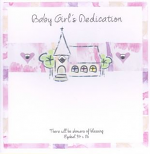 BABY GIRL'S DEDICATION GREETINGS CARD