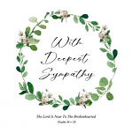 WITH DEEPEST SYMPATHY GREETINGS CARD