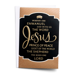 NAMES OF JESUS BOX OF 18 CHRISTMAS CARDS 