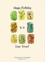 HAPPY BIRTHDAY DEAR FRIEND GREETING CARD