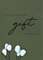 YOU ARE HIS BIRTHDAY CARD GREY