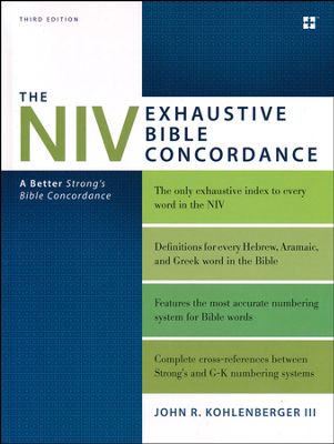 NIV EXHAUSTIVE BIBLE CONCORDANCE