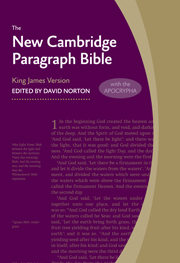 KJV NEW CAMBRIDGE PARAGRAPH BIBLE WITH APOCRYPHA