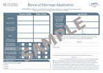 BANNS OF MARRIAGE FORM