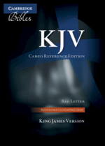 KJV CAMEO REFERENCE BIBLE BLUE GOATSKIN