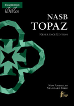 NASB TOPAZ REFERENCE BIBLE BLACK CALF SPLIT LEATHER