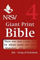 NRSV GIANT PRINT BIBLE VOLUME 4
