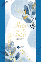 NIV LARGER PRINT GIFT BIBLE BLUE ZIP