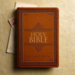 KJV LARGE PRINT COMPACT BIBLE SADDLE TAN