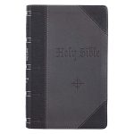 KJV GIANT PRINT BIBLE GREY BLACK THUMB INDEX