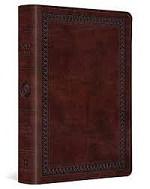 ESV LARGE PRINT COMPACT BIBLE MAHOGANY