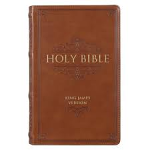 KJV GIANT PRINT BIBLE TAN BROWN THUMB INDEX 