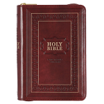 KJV LARGE PRINT COMPACT BIBLE BURG ZIP