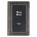 KJV GIANT PRINT BIBLES GREY BLACK