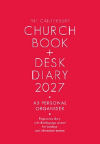 THE CANTERBURY CHURCH BOOK AND DESK DIARY 2027 PERSONAL ORGANISER