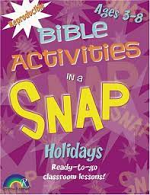 BIBLE ACTIVITIES HOLIDAYS AGES 3 - 8