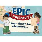 EPIC EXPLORERS INVITATIONS PACK OF 50