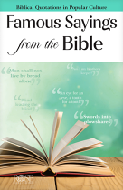 FAMOUS SAYINGS FROM THE BIBLE PAMPHLET 