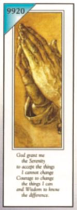 PRAYER HANDS BOOKMARK