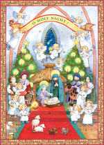 HOLY NIGHT ADVENT CALENDAR CARD