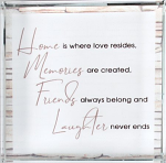 HOME MEMORIES GLASS BLOCK