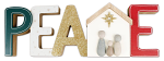 PEACE WOODEN ORNAMENT