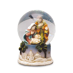 RESIN WATERBALL HOLY FAMILY