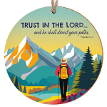 TRUST IN THE LORD CERAMIC HANGING DECORATION 