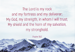 THE LORD IS MY ROCK WALL PLAQUE