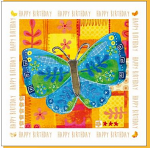 BIRTHDAY BUTTERFLY GREETING CARD 