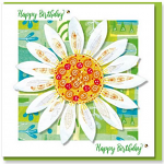 BIRTHDAY DAISY GREETING CARD 