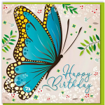 BIRTHDAY BUTTERFLY GREETING CARD