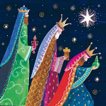 THREE KINGS CHRISTMAS CARDS PACK OF 10   