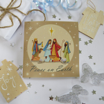 PEACE ON EARTH PACK OF 5 CHRISTMAS CARDS