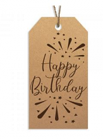 HAPPY BIRTHDAY GIFT TAGS (12PK)