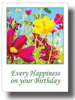 EVERY HAPPINESS BIRTHDAY CARD