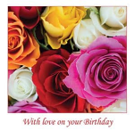 WITH LOVE BIRTHDAY CARD