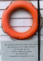 HE RESCUED ME LINED NOTEBOOK