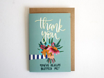 FLOWERS THANK YOU CARD