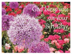 GOD BLESS YOU BIRTHDAY GREETINGS CARD