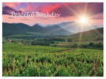 PEACEFUL BIRTHDAY GREETINGS CARD