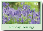 BIRTHDAY BLESSINGS GREETINGS CARD