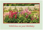 WITH LOVE BIRTHDAY GREETINGS CARD