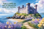 MY STRENGTH AND MY SONG BLANK CARD