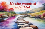 HE IS FAITHFUL BLANK CARD
