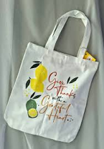 GIVE THANKS WITH A GRATEFUL HEART TOTE BAG